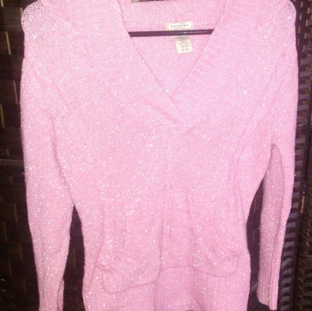 Ladies Sparkle Pink Hoodie